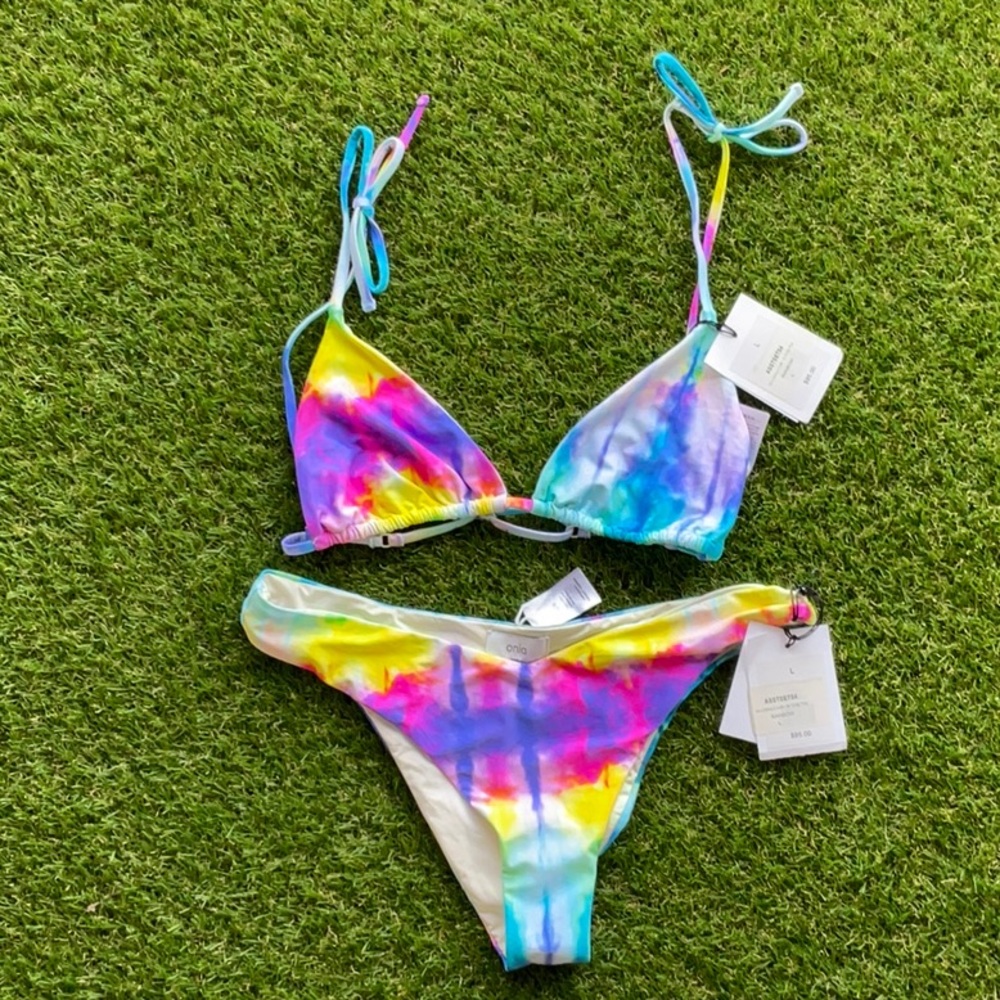Onia x Dannijo tie dye Bikini set